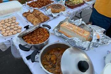 Animado concurso de repostería en el Caserío de Gando (Foto TA)